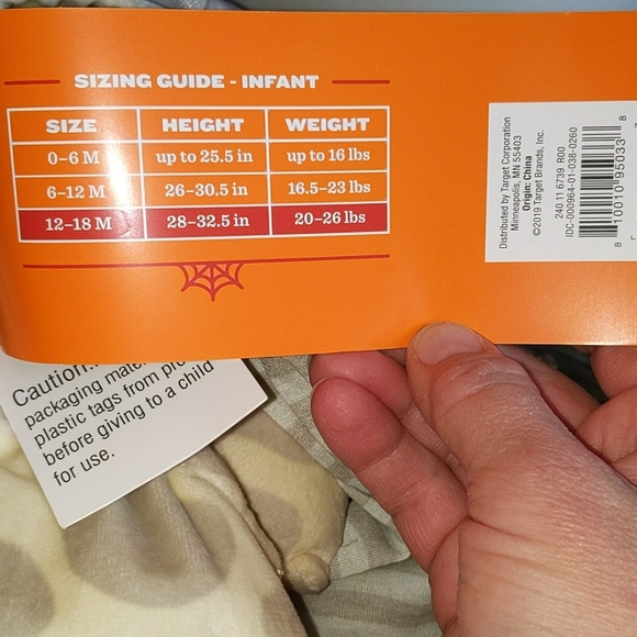 NWT infant 3-piece giraffe costume - Picture 9 of 9